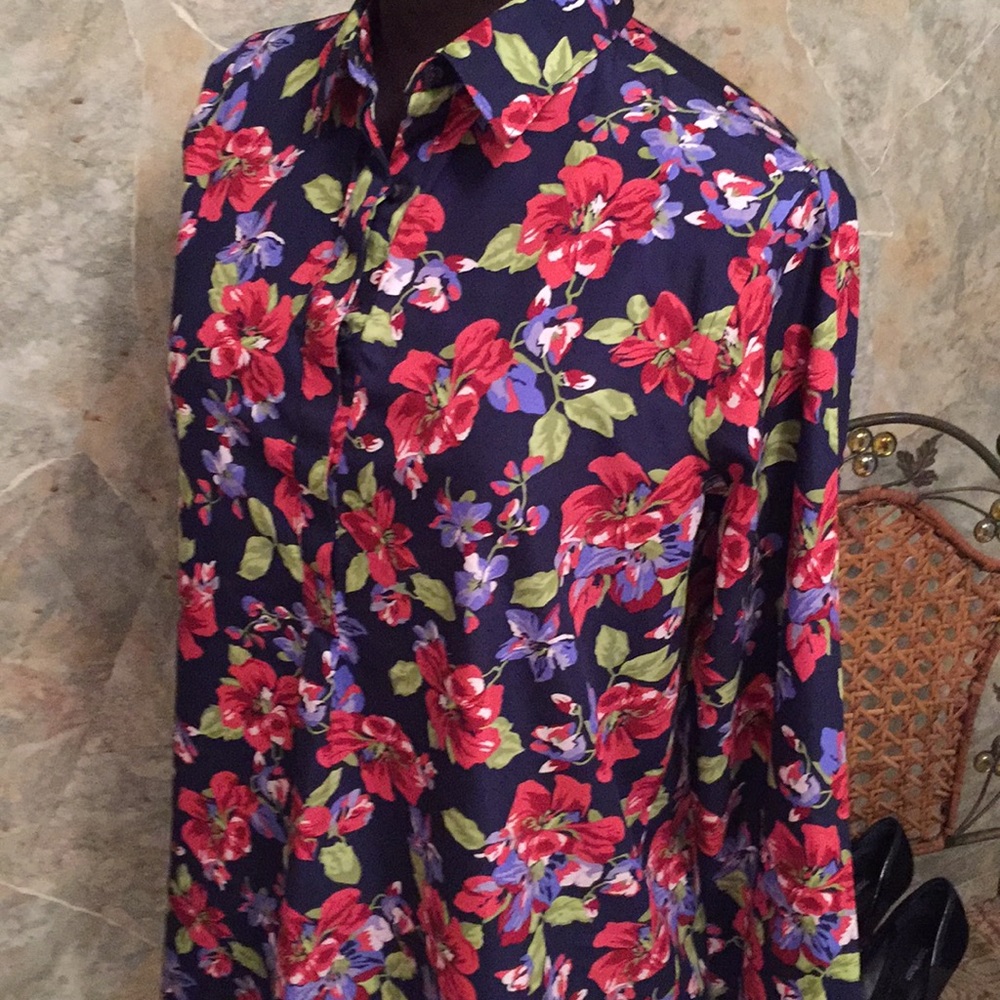 Lands end shirt top blouse tunic - Picture 2 of 8